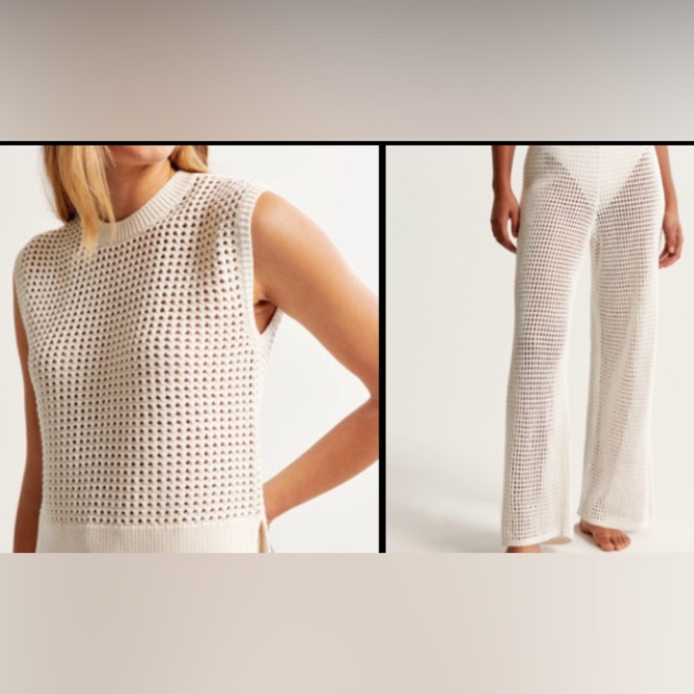 Abercrombie and Fitch Crochet-Style Top